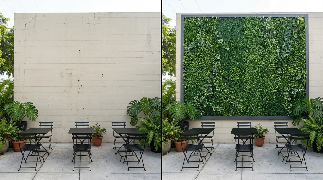 Result artificial grass installation in Miami - Miami Turf Installation